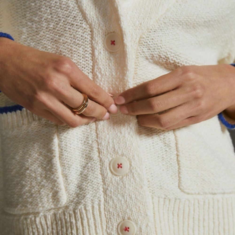 Anthropologie Maeve Lobster Cardigan - Picture 4 of 8